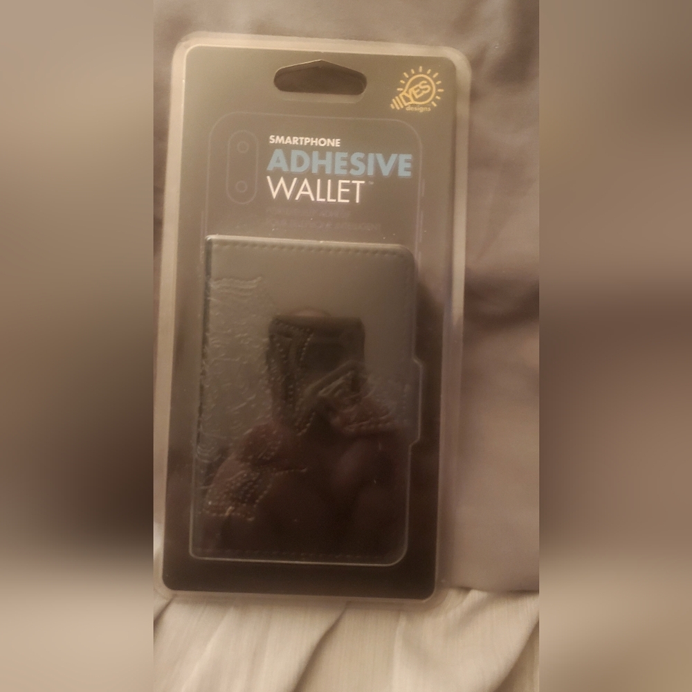 Black Smartphone Adhesive Wallet